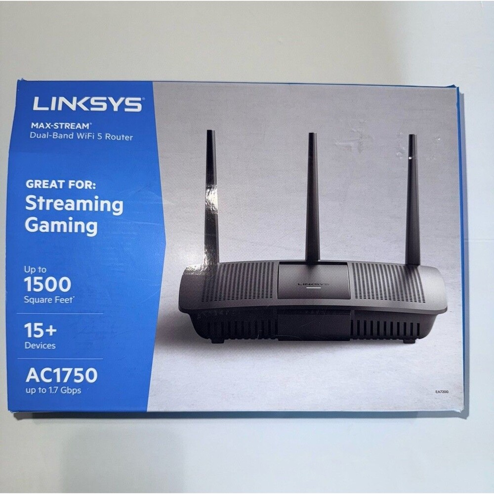 LINKSYS EA7200 4-PORT WI-FI‎ 5 DUAL-BAND ROUTER, EA7200-NEW IN BOX
